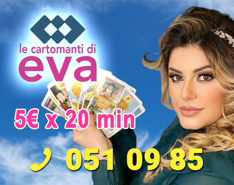 Le Cartomanti di Eva – cartomanzia telefonica 5 € per 20 minuti, numero 051 09 85