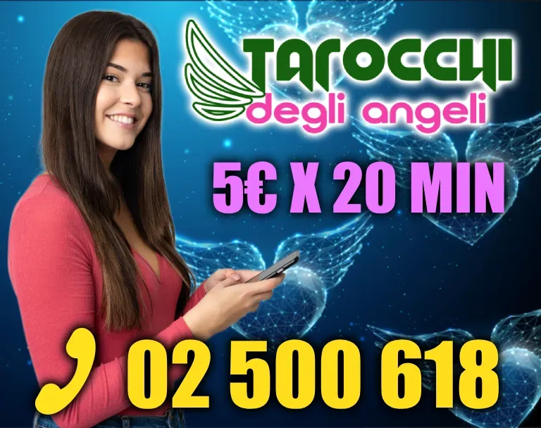 Tarocchi degli Angeli – cartomanzia telefonica a 0,25 €/min, numero 02 500 618